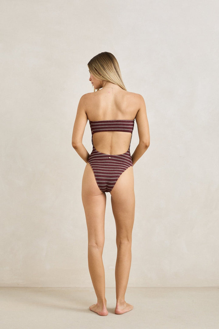 RHYTHM Sol Stripe Strapless One Piece-The Shop Laguna Beach