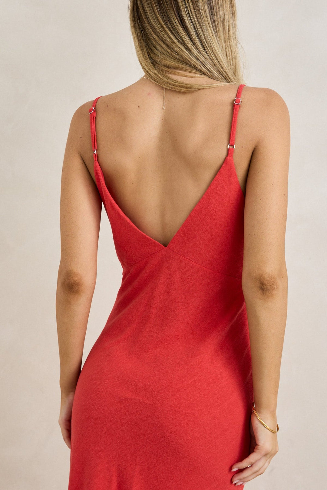 RHYTHM Sunny Days Linen Bias Midi Dress-The Shop Laguna Beach