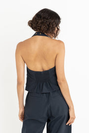 RHYTHM Louise Check Halter Top-The Shop Laguna Beach