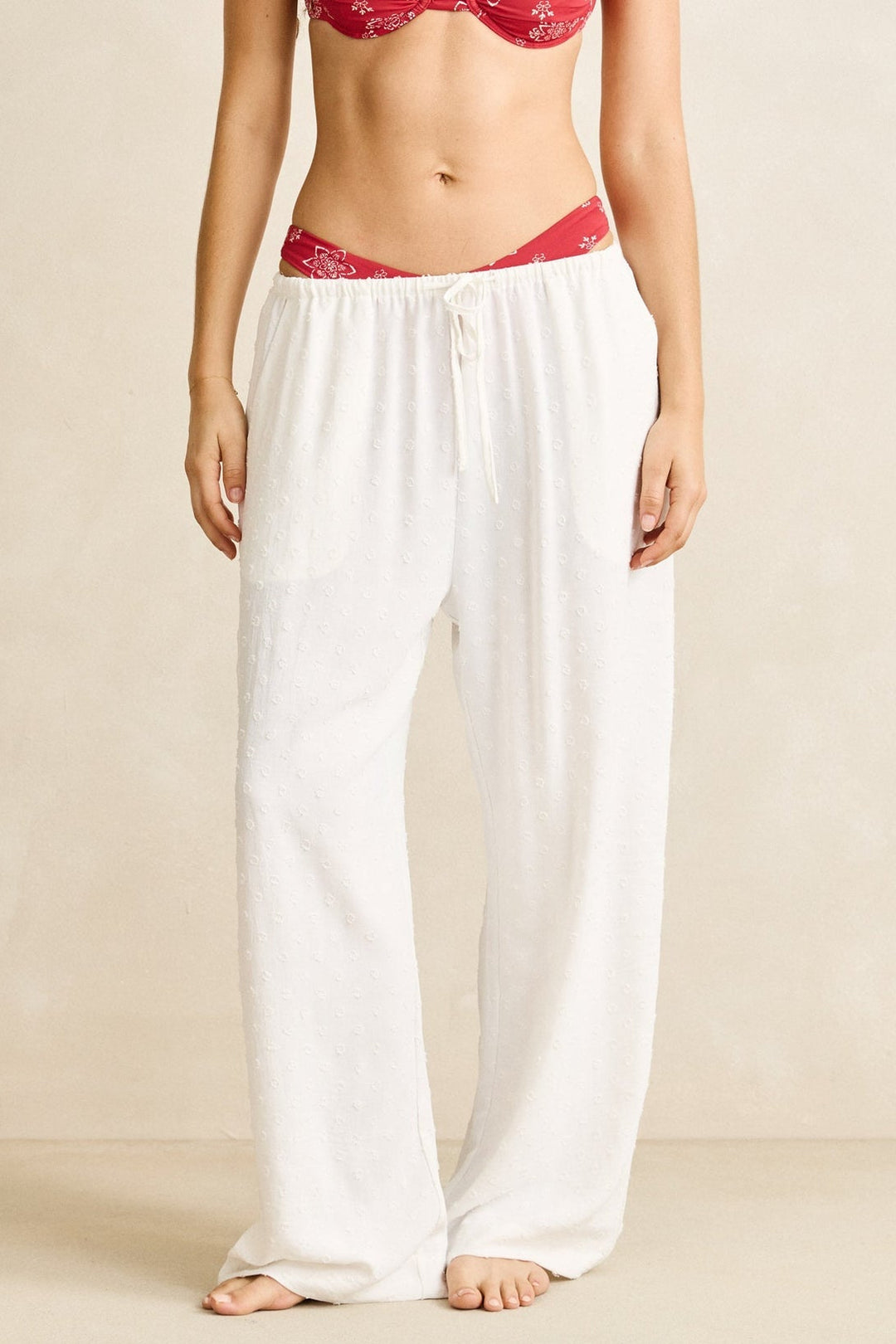 RHYTHM Leni Relaxed Cotton Beach Pant