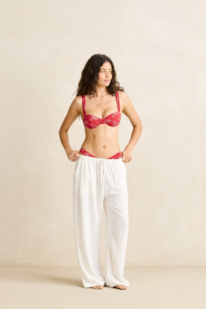 RHYTHM Leni Relaxed Cotton Beach Pant