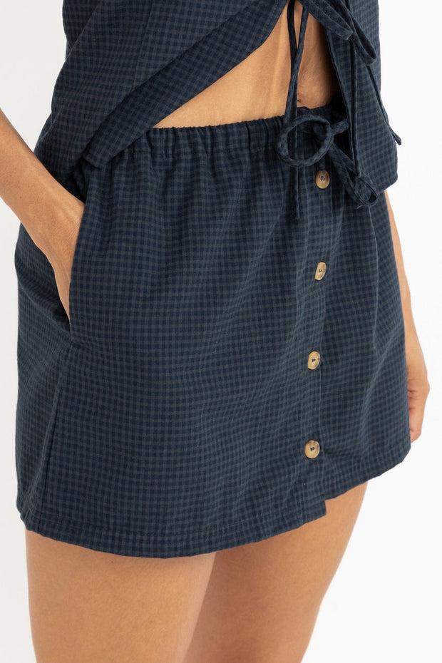 RHYTHM Louise Check Skort-The Shop Laguna Beach
