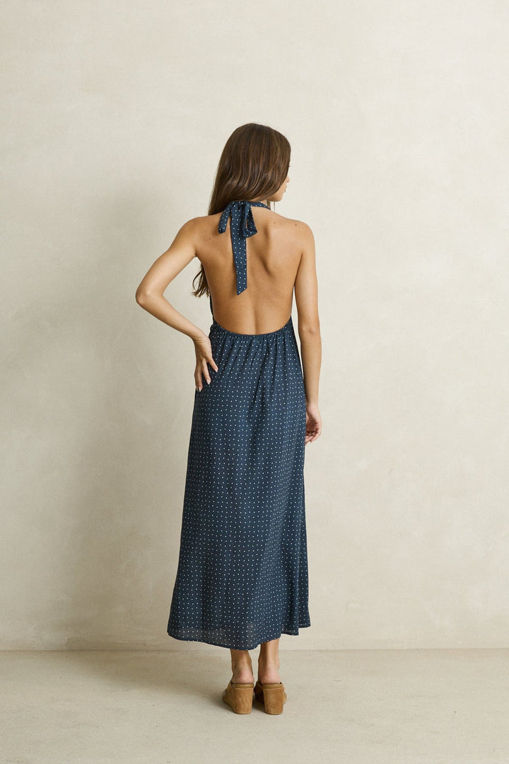 RHYTHM Maisy Halter Maxi Dress