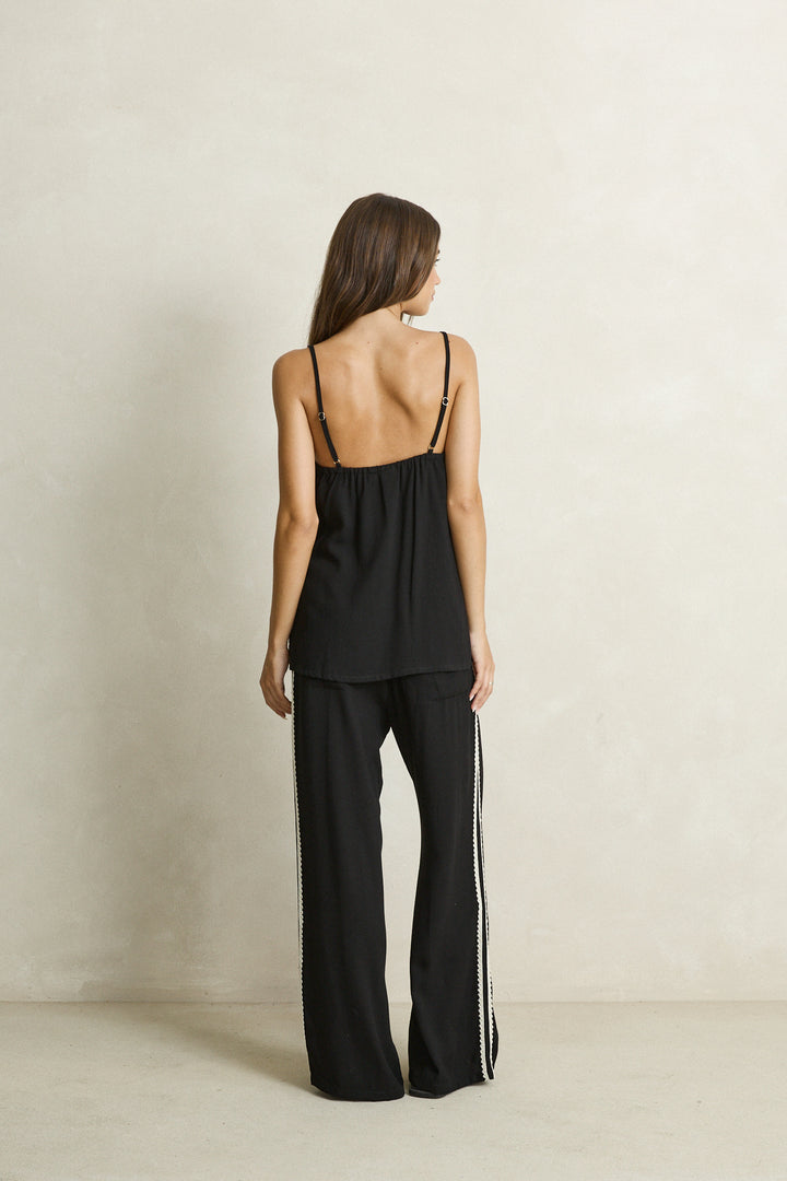 RHYTHM Linen Lace Tank