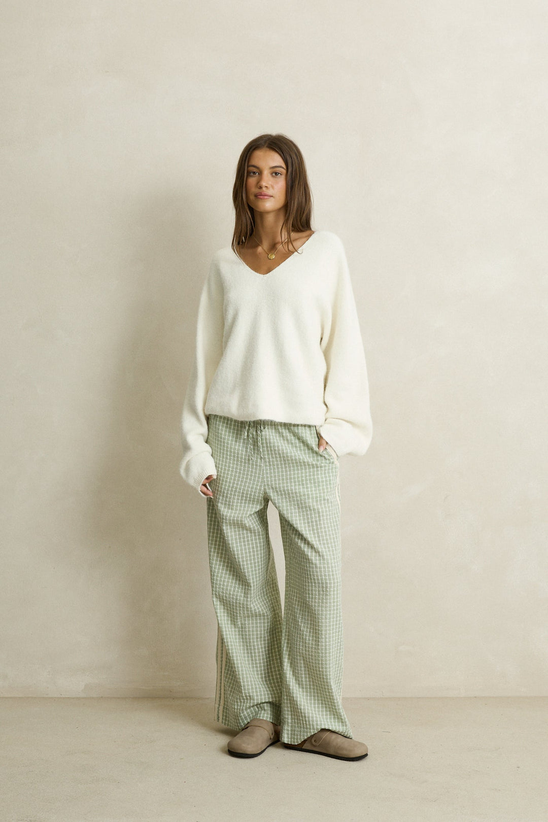 RHYTHM Kirri Check Pant-The Shop Laguna Beach