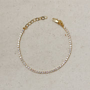 GOLDFI 18kt 2mm CZ Tennis Bracelet