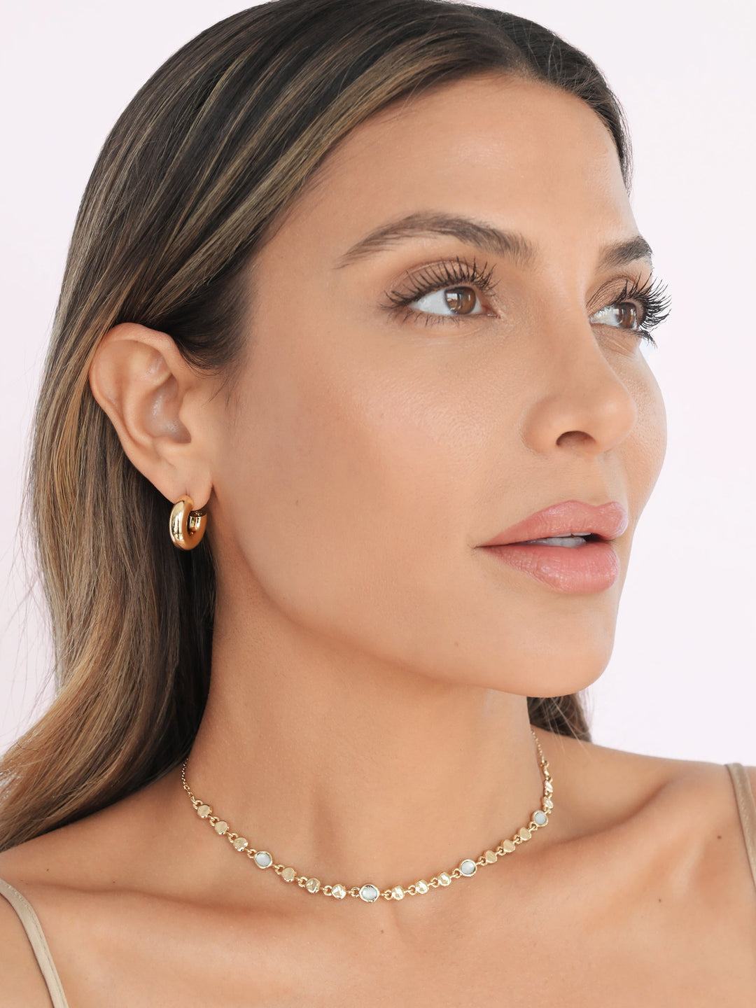 ETTIKA Sea Siren 18K Gold-Plated Choker - Seafoam-The Shop Laguna Beach