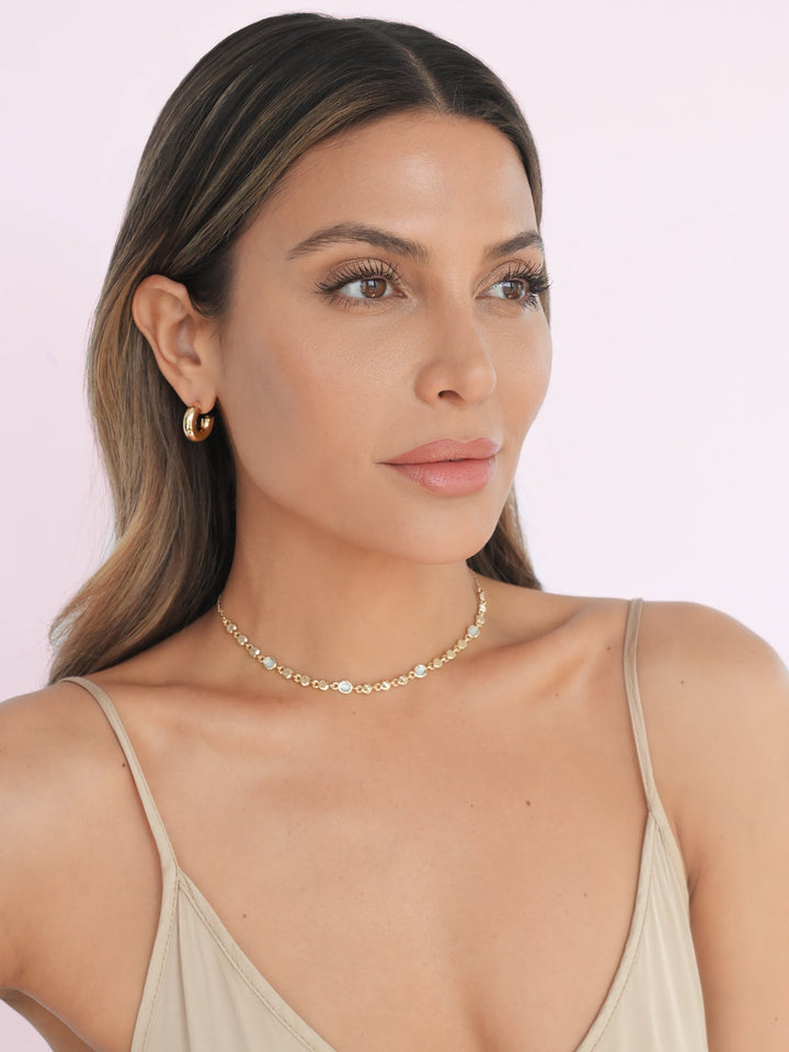 ETTIKA Sea Siren 18K Gold-Plated Choker - Seafoam-The Shop Laguna Beach