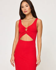 LSPACE Camille Lace-Up Maxi Dress-The Shop Laguna Beach