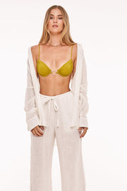 INDAH Como Solid Gauze Top-The Shop Laguna Beach