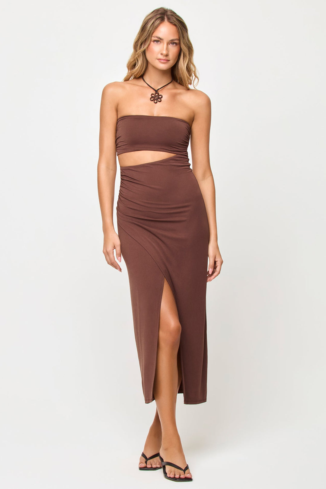 LSPACE X THE SALTY BLONDE Corsica Cut-Out Tube Dress-The Shop Laguna Beach
