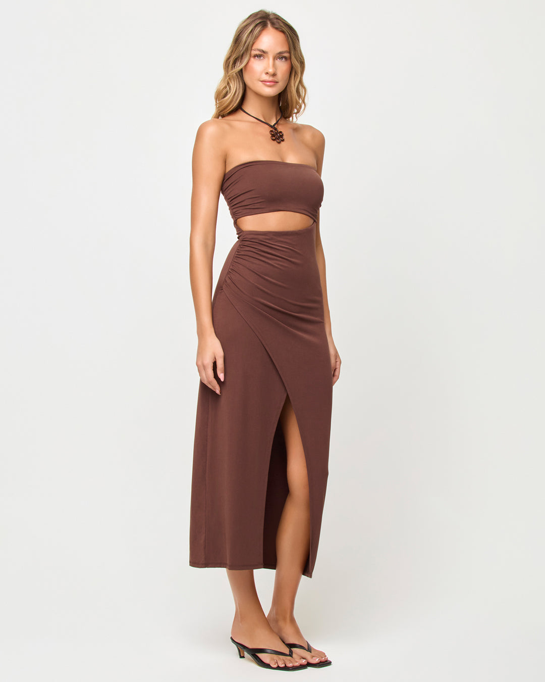 LSPACE X THE SALTY BLONDE Corsica Cut-Out Tube Dress-The Shop Laguna Beach