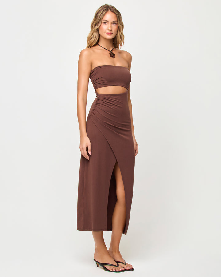 LSPACE X THE SALTY BLONDE Corsica Cut-Out Tube Dress-The Shop Laguna Beach