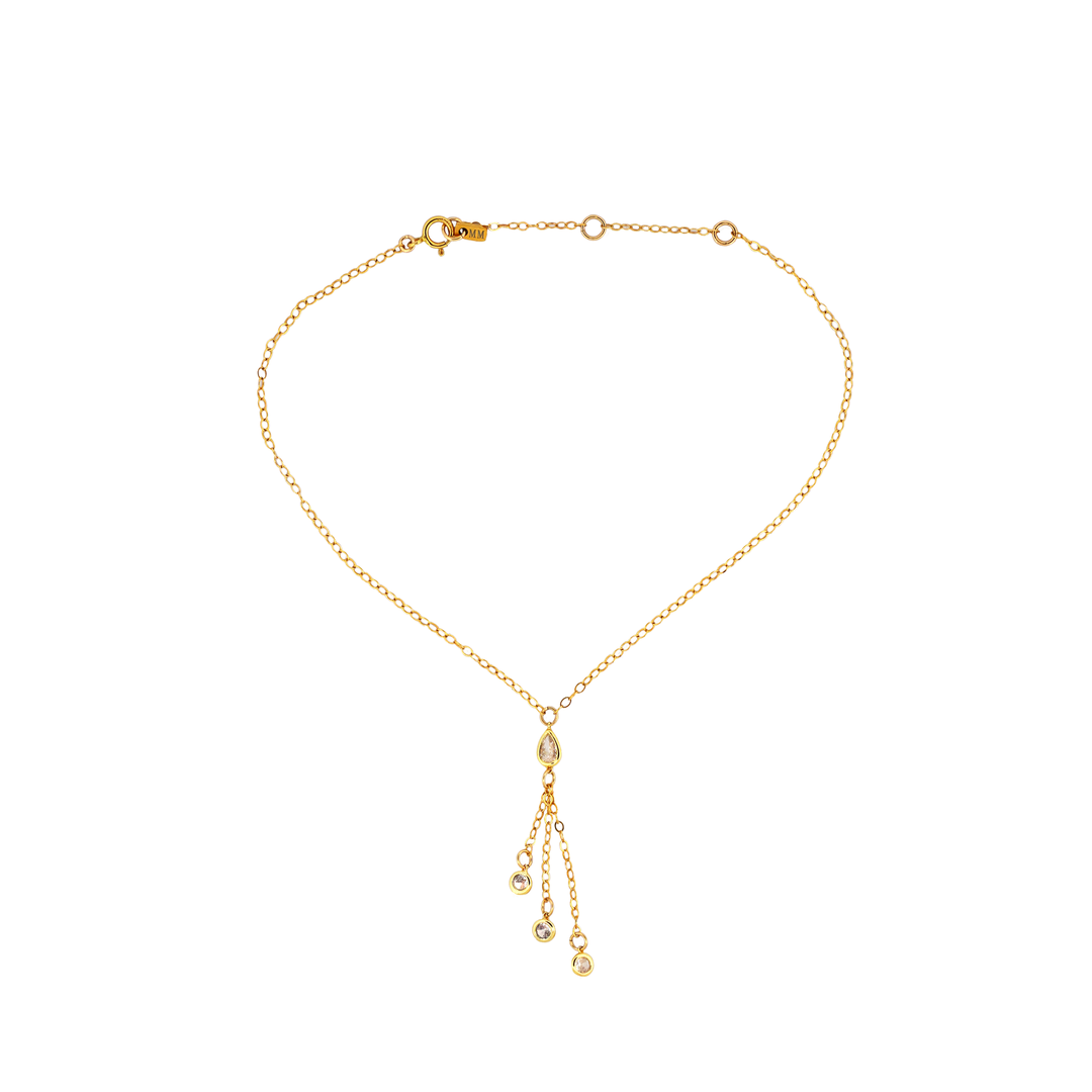 MAY MARTIN Celeste CZ Anklet-The Shop Laguna Beach