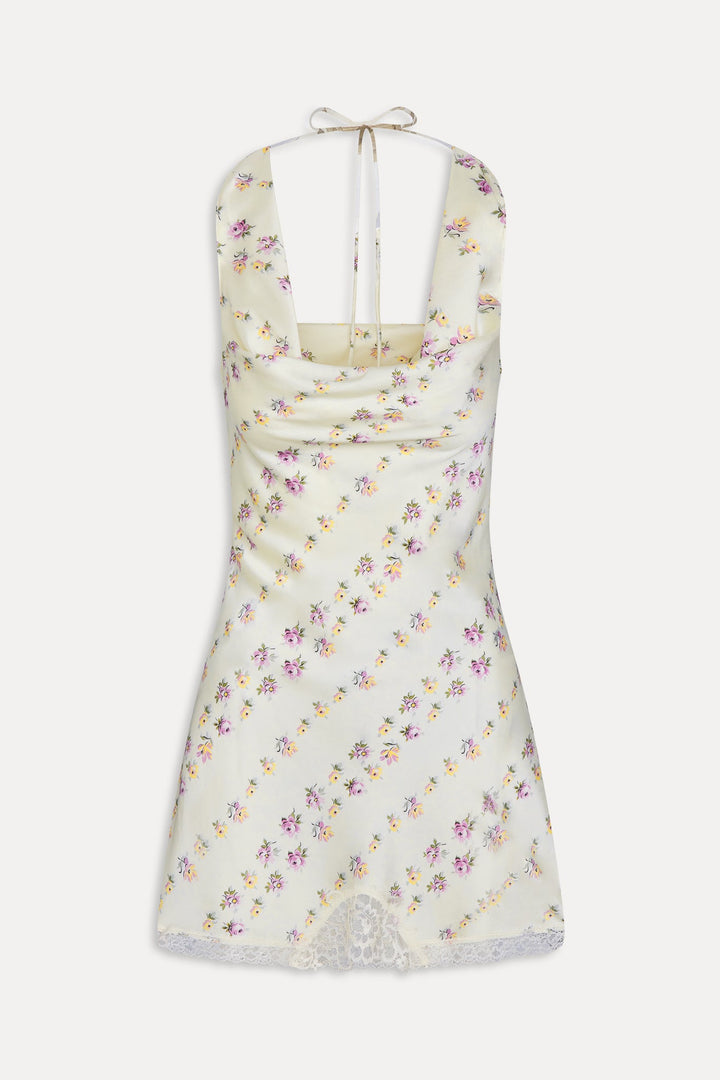 FRANKIES BIKINIS Chloe Silk Mini Dress