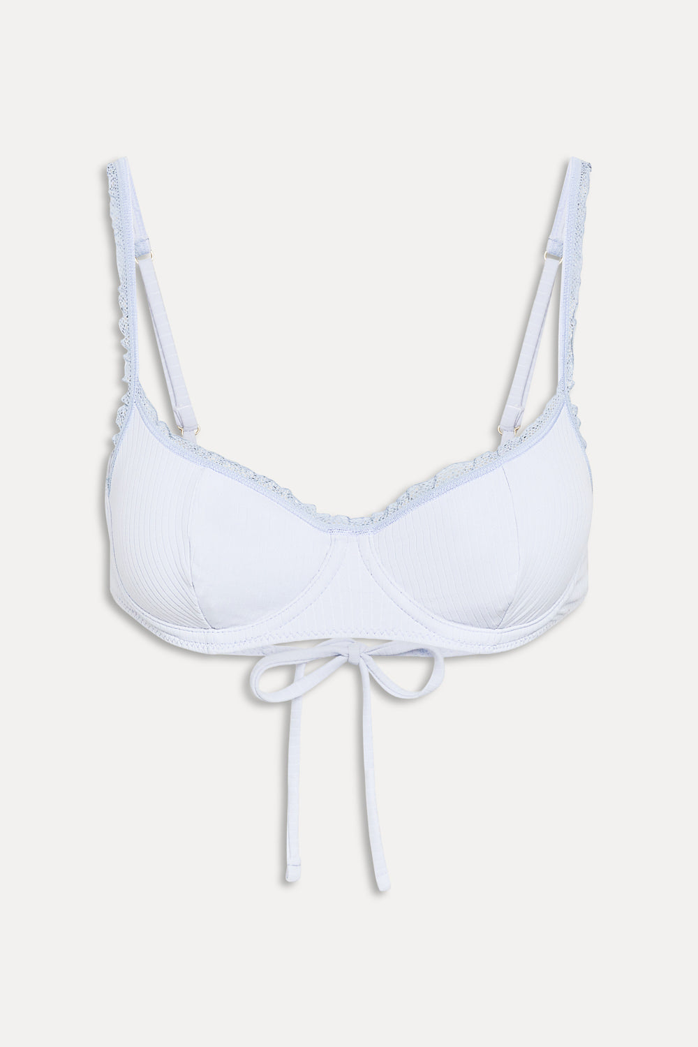 FRANKIES BIKINIS X PAIGE LORENZE Cola Ribbed Underwire Top