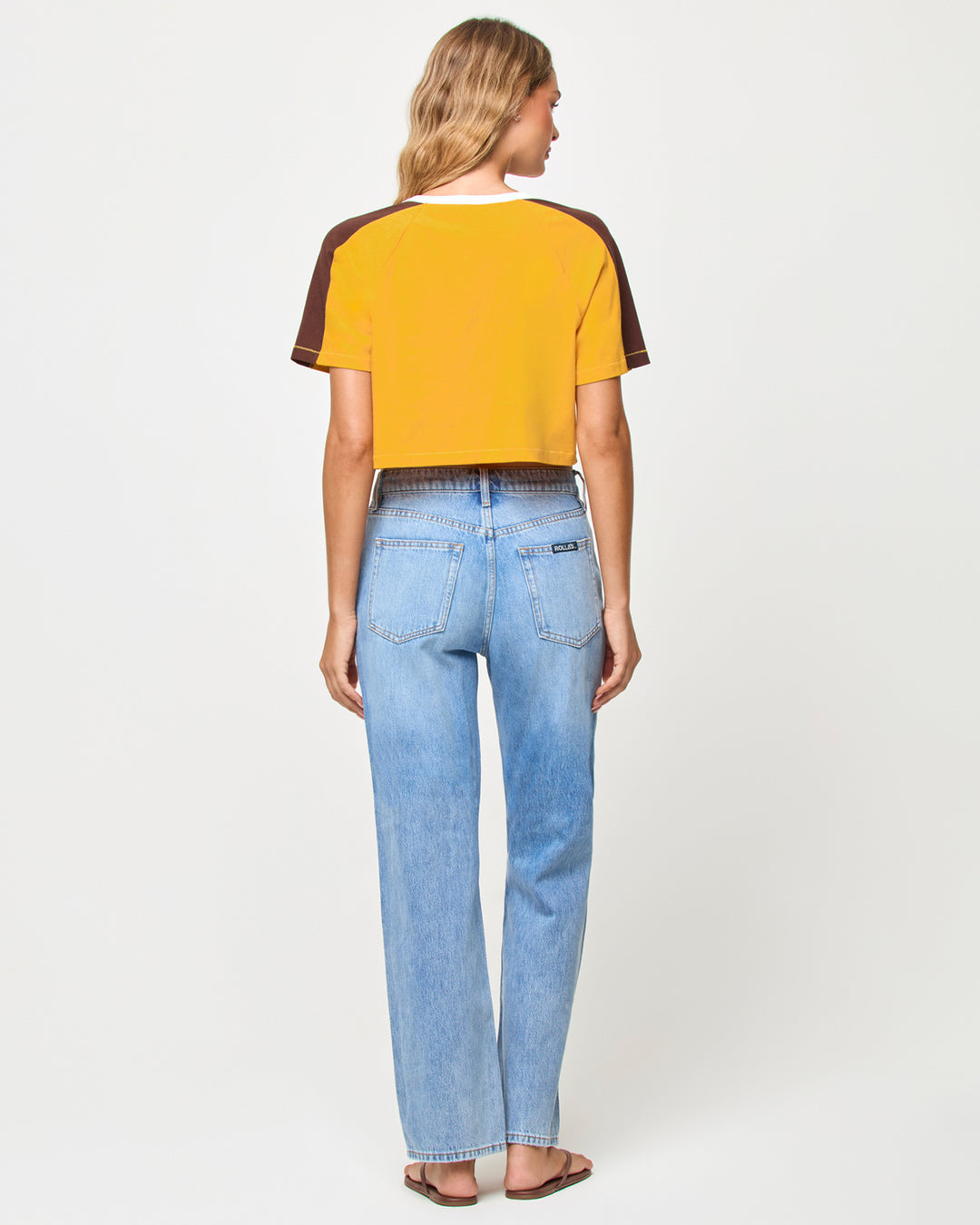 LSPACE X THE SALTY BLONDE Costa Crop Ringer Tee-The Shop Laguna Beach