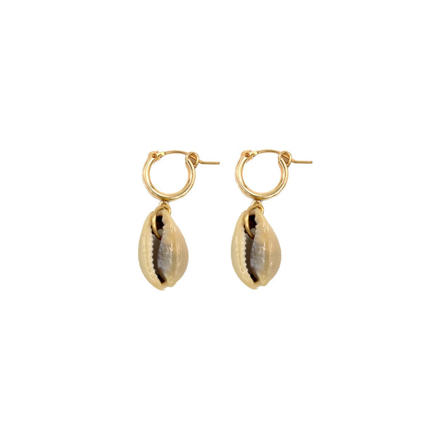 PARADIGM Cowrie Shell Hoops-The Shop Laguna Beach
