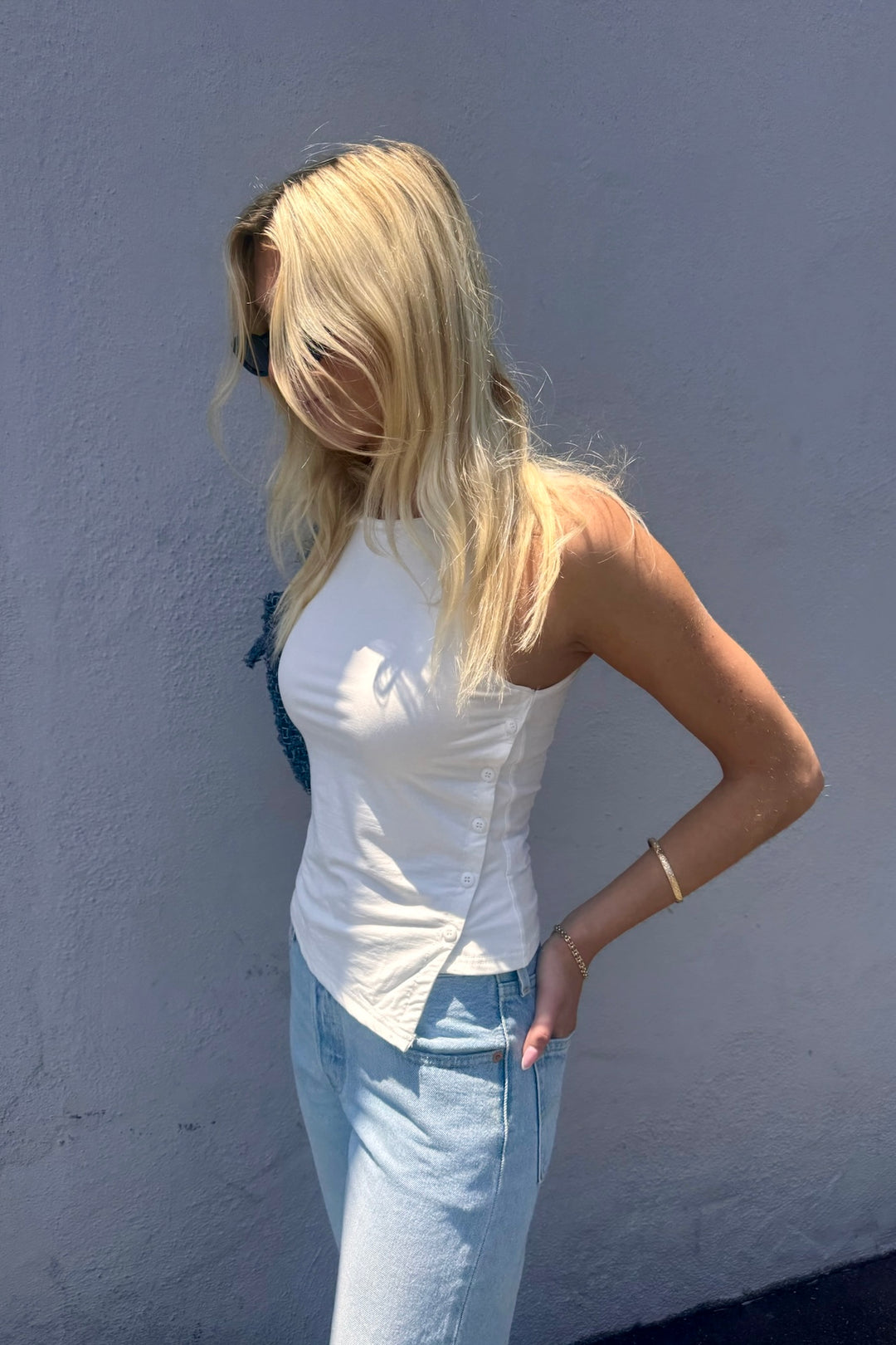 KEEN THE LABEL Yvette Asymmetrical Top-The Shop Laguna Beach