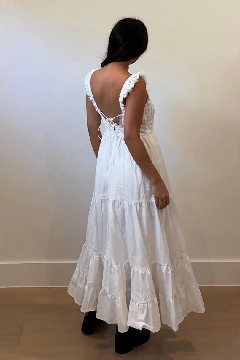KEEN THE LABEL Mie Ruffle Maxi Dress-The Shop Laguna Beach
