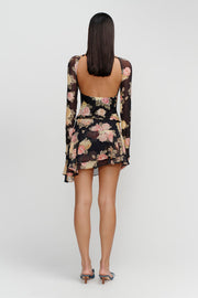 OWNLEY Denise Backless Mesh Blouse-The Shop Laguna Beach