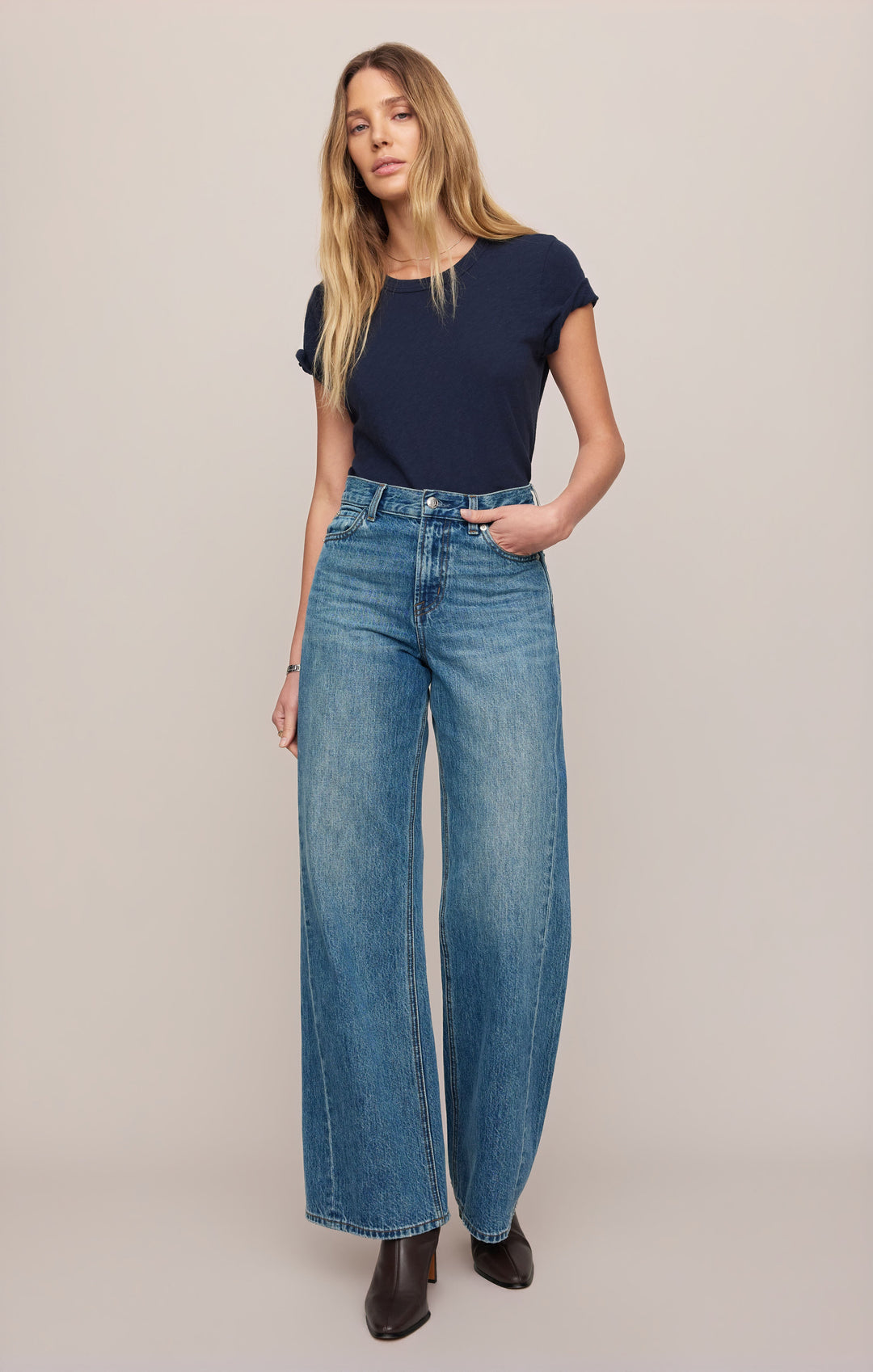 Z SUPPLY Head Turner High-Rise Wide Jean-The Shop Laguna Beach