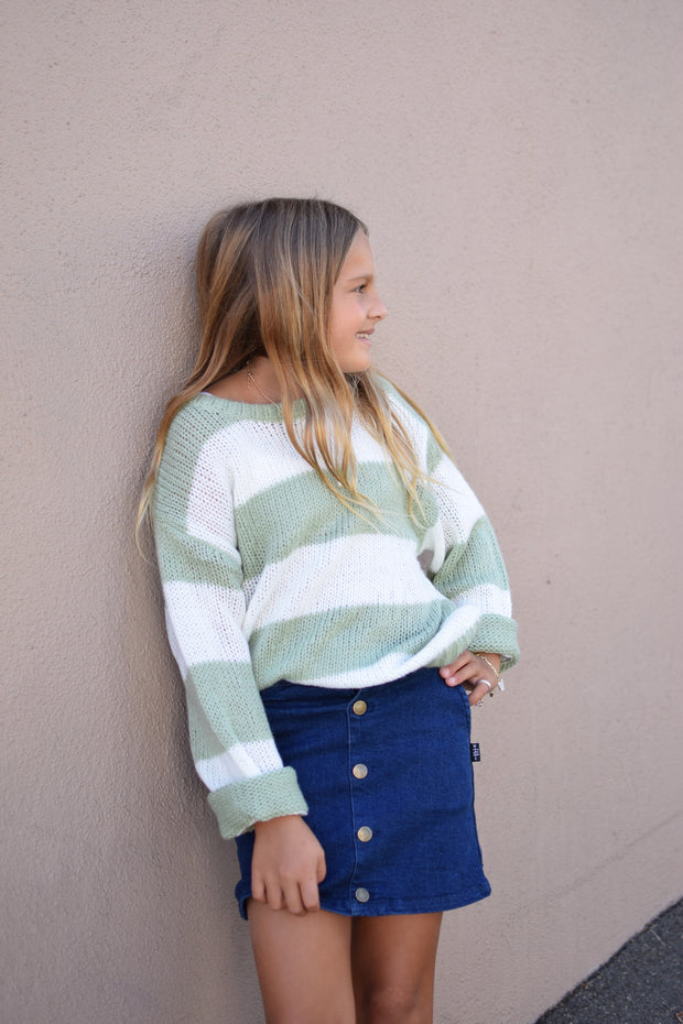 FEATHER 4 ARROW Nico Striped Sweater-The Shop Laguna Beach