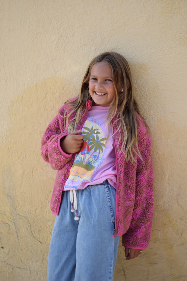 FEATHER 4 ARROW Skyler Desert Rose Polar Fleece Jacket-The Shop Laguna Beach