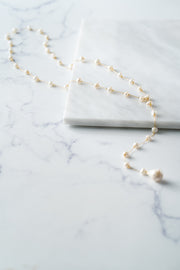 GOUPI Lariat Pearl Rosario Necklace-The Shop Laguna Beach