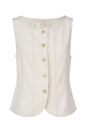 SANCIA The Botia Buttoned Sleeveless Top-The Shop Laguna Beach