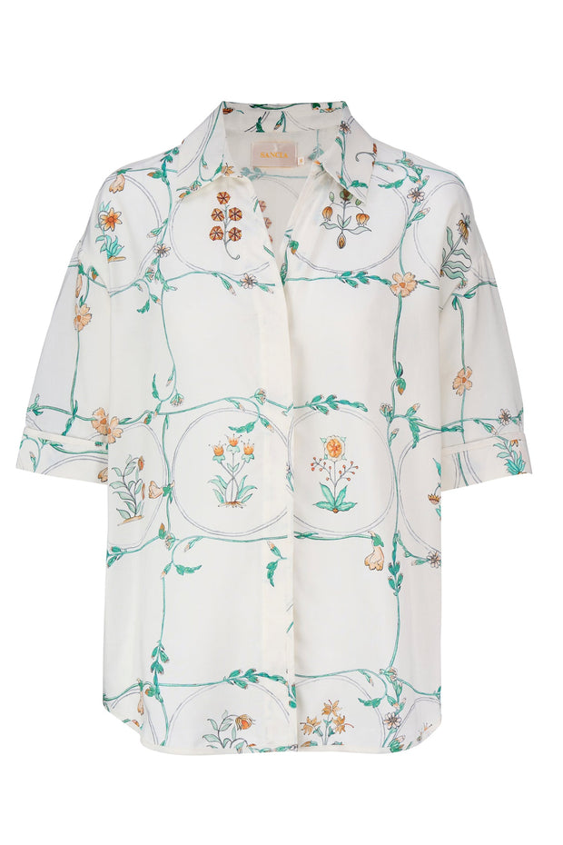 SANCIA The Ellis Oversized Printed Shirt-The Shop Laguna Beach