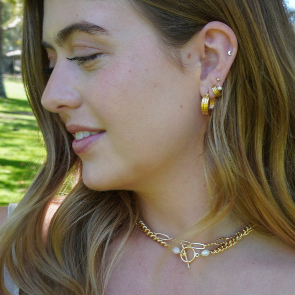 MAY MARTIN Claire Hinge Hoops-The Shop Laguna Beach