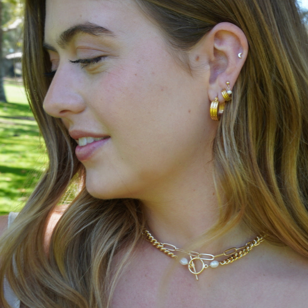 MAY MARTIN Claire Hinge Hoops-The Shop Laguna Beach