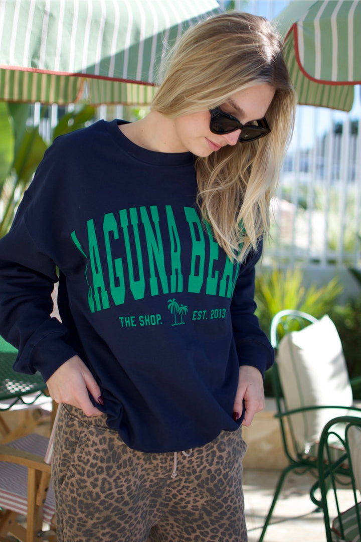 THE SHOP CLASSIC Laguna Beach Varsity Crew Sweatshirt - More Colors Available-The Shop Laguna Beach