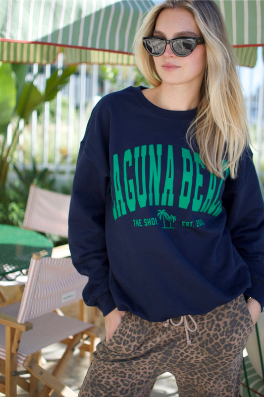 THE SHOP CLASSIC Laguna Beach Varsity Crew Sweatshirt - More Colors Available-The Shop Laguna Beach