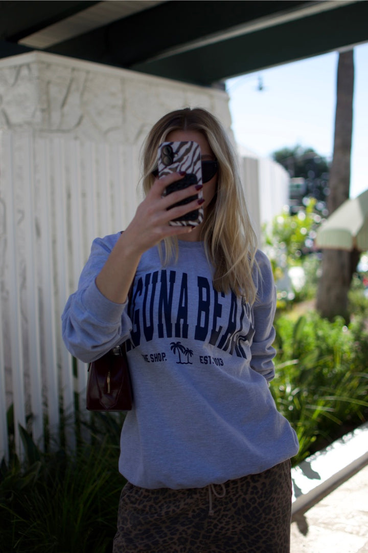 THE SHOP CLASSIC Laguna Beach Varsity Crew Sweatshirt - More Colors Available-The Shop Laguna Beach