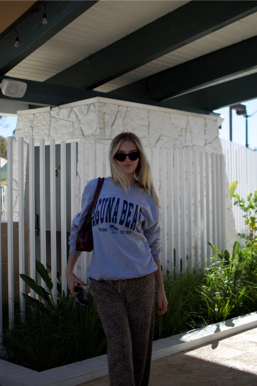 THE SHOP CLASSIC Laguna Beach Varsity Crew Sweatshirt - More Colors Available-The Shop Laguna Beach