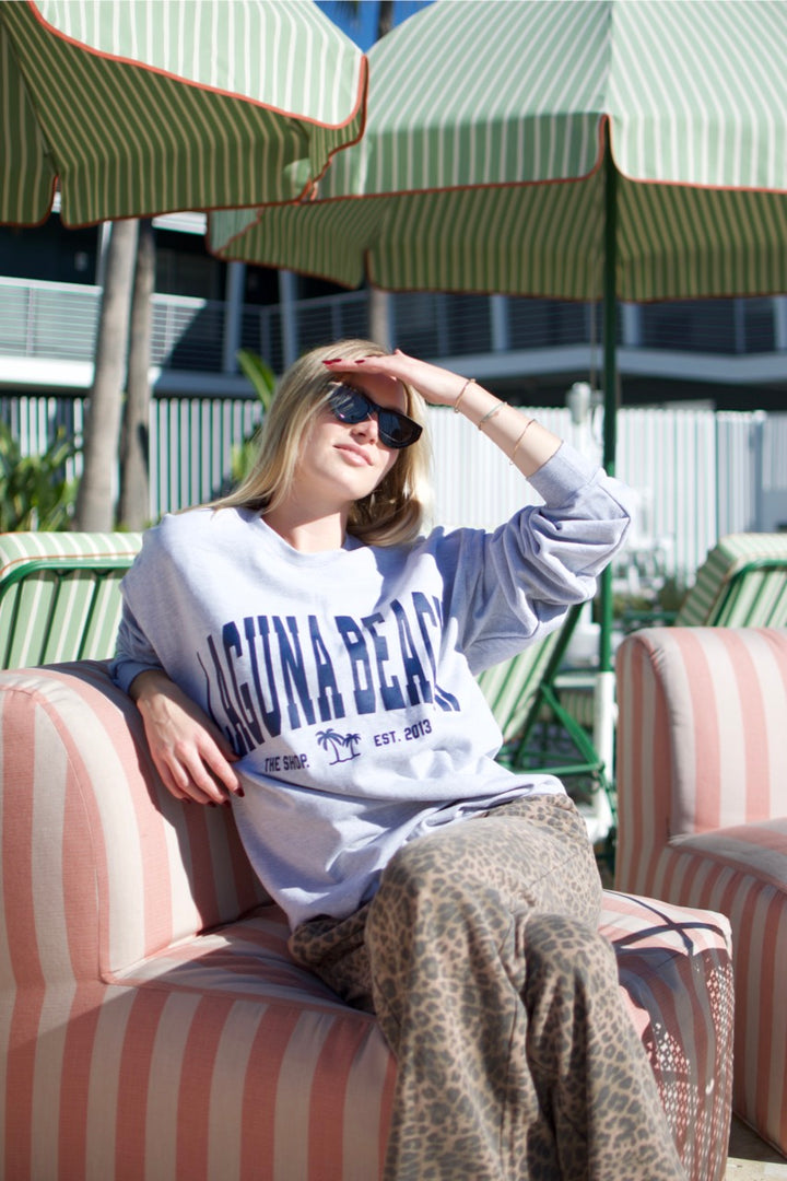 THE SHOP CLASSIC Laguna Beach Varsity Crew Sweatshirt - More Colors Available-The Shop Laguna Beach