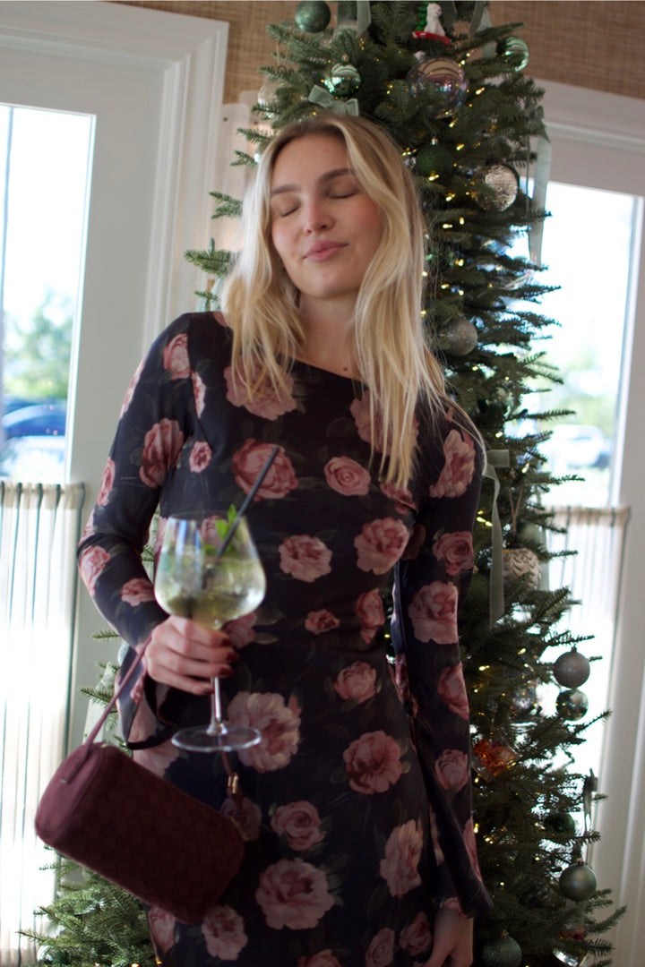 KEEN THE LABEL Alanna Floral Bias Maxi Dress-The Shop Laguna Beach