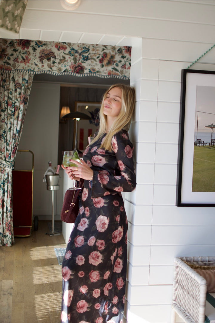 KEEN THE LABEL Alanna Floral Bias Maxi Dress-The Shop Laguna Beach