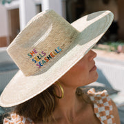 SUNSHINE TIENDA She Sells Seashells Straw Hat-The Shop Laguna Beach