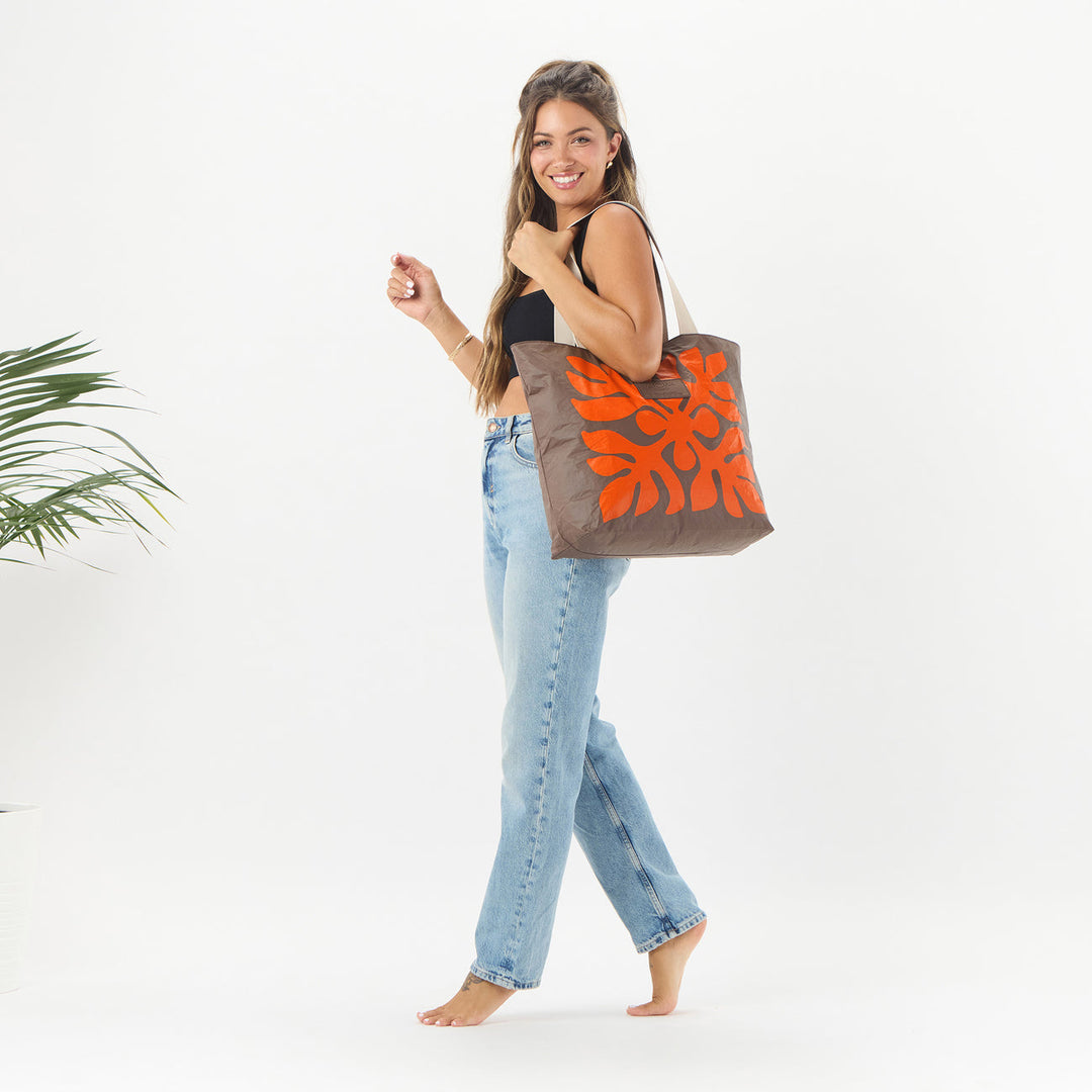 【ALOHA Collection】DAY TRIPPER Appliqué ALOHA COLLECTION Applique Day Tripper Tote • Zest/Coconut