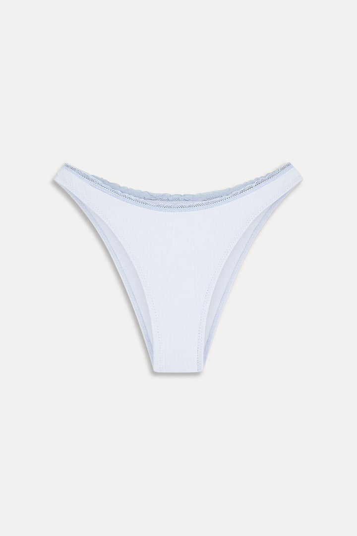 FRANKIES BIKINIS X PAIGE LORENZE Dove Ribbed Bottom