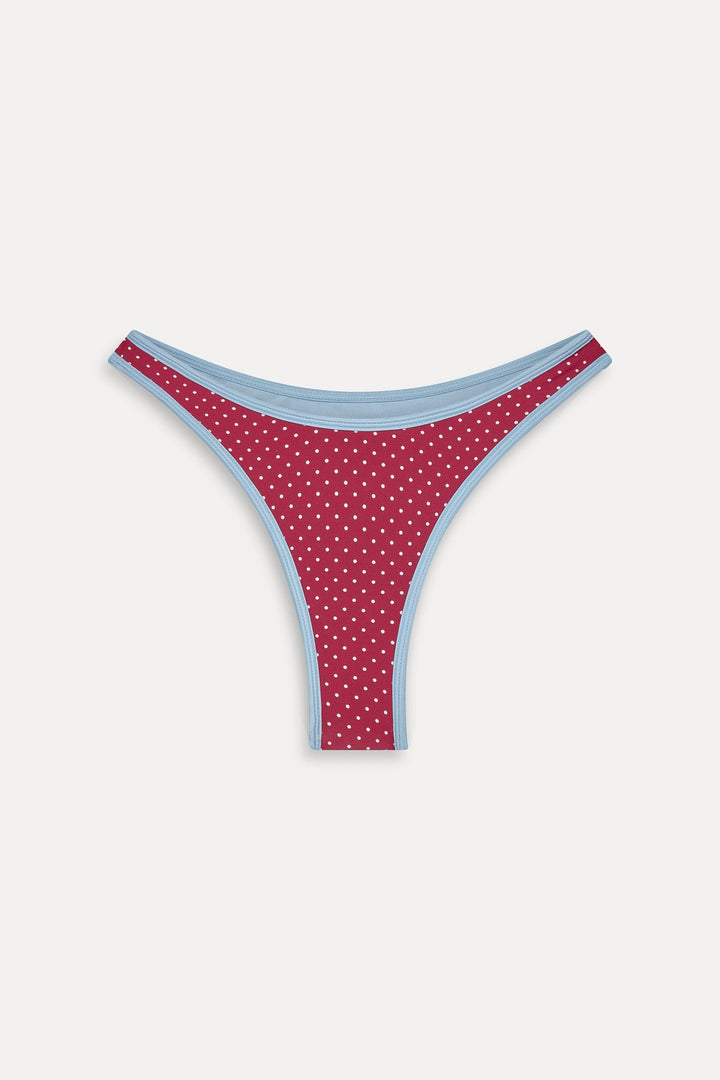 FRANKIES BIKINIS Dove High-Leg Bottom - More Colors Available-The Shop Laguna Beach