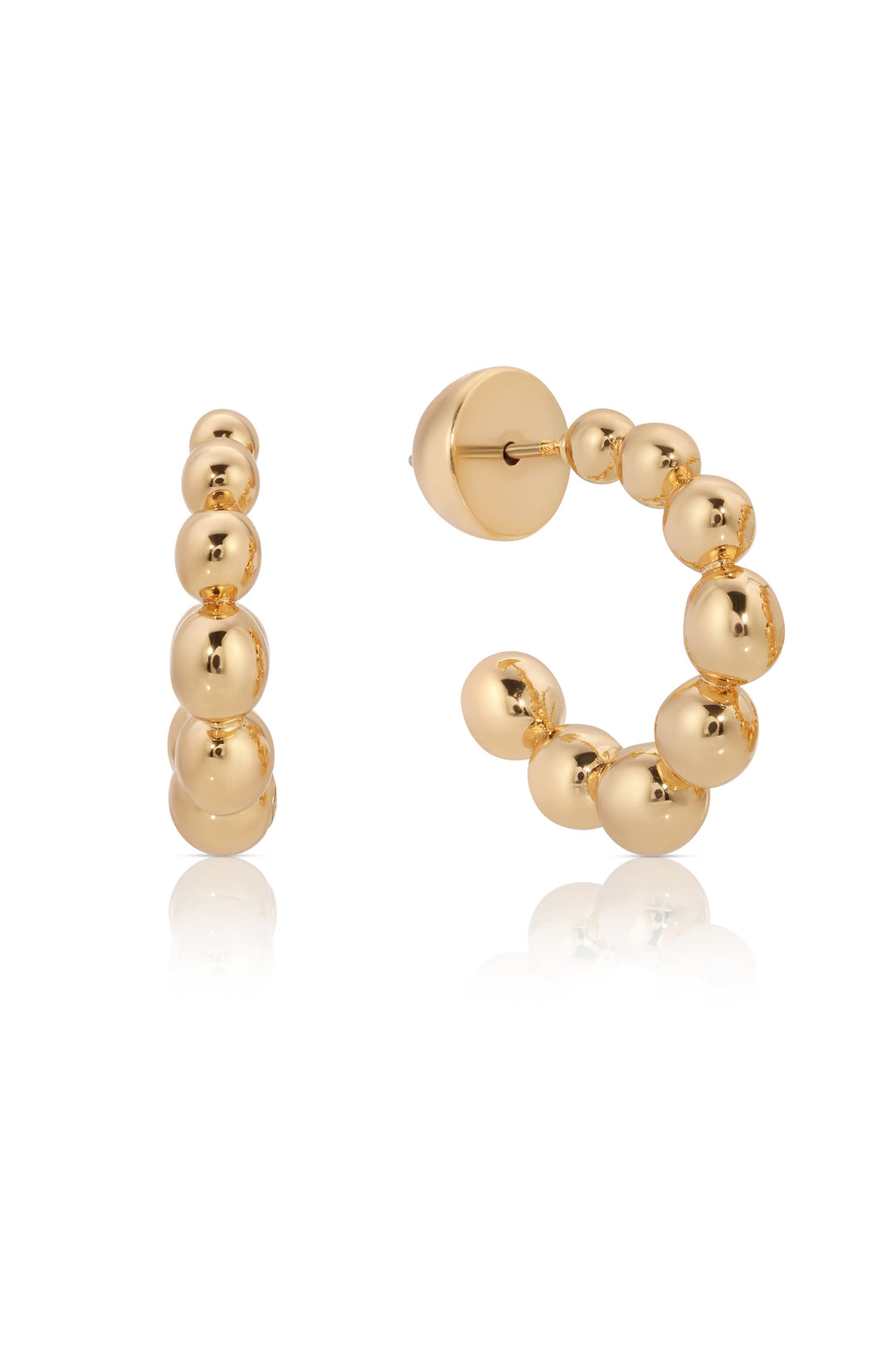 ETTIKA Bubble Huggie Hoops