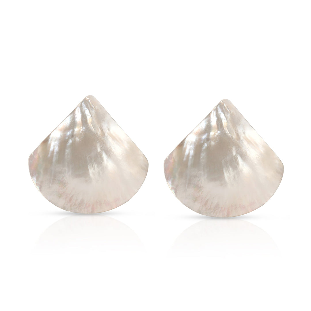 ETTIKA Rising Tide Pearl 18K Gold-Plated Studs-The Shop Laguna Beach