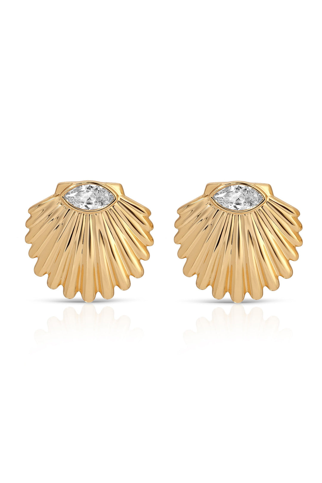 ETTIKA Santorini Shell Studs