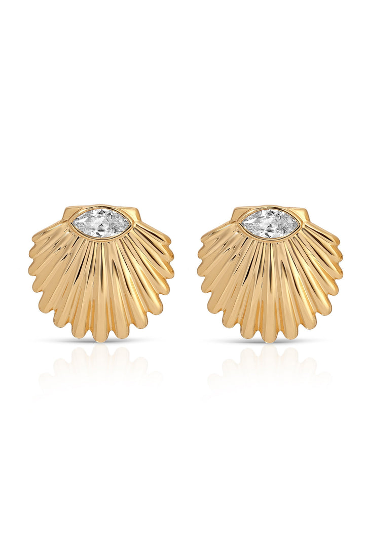 ETTIKA Santorini Shell Studs