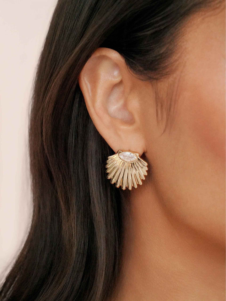 ETTIKA Santorini Shell Studs