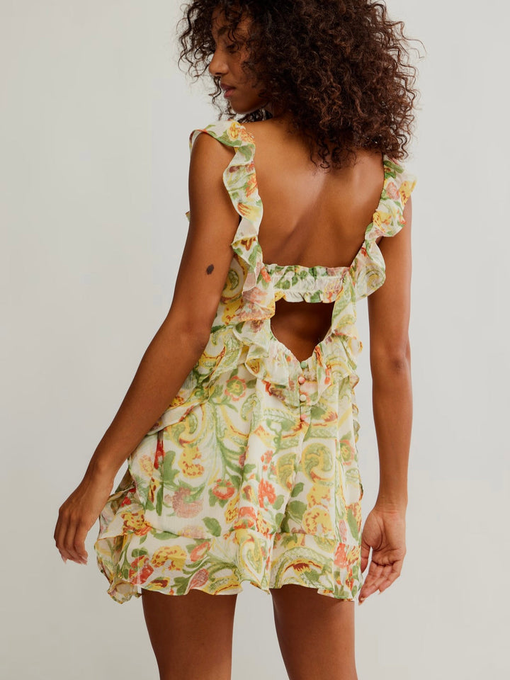 FREE PEOPLE Bali Flora Mini Dress-The Shop Laguna Beach